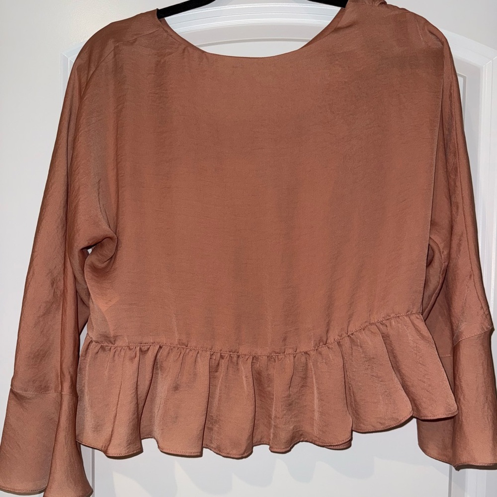 Pink Ruffle Blouse - Picture 2 of 3